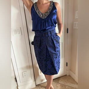 St. John never worn top skirt and belt